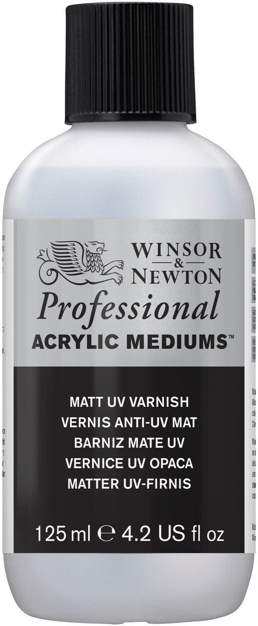 Winsor & Newton Artists' Acrylic Uv Varnish, 125Ml Bottle, Matt